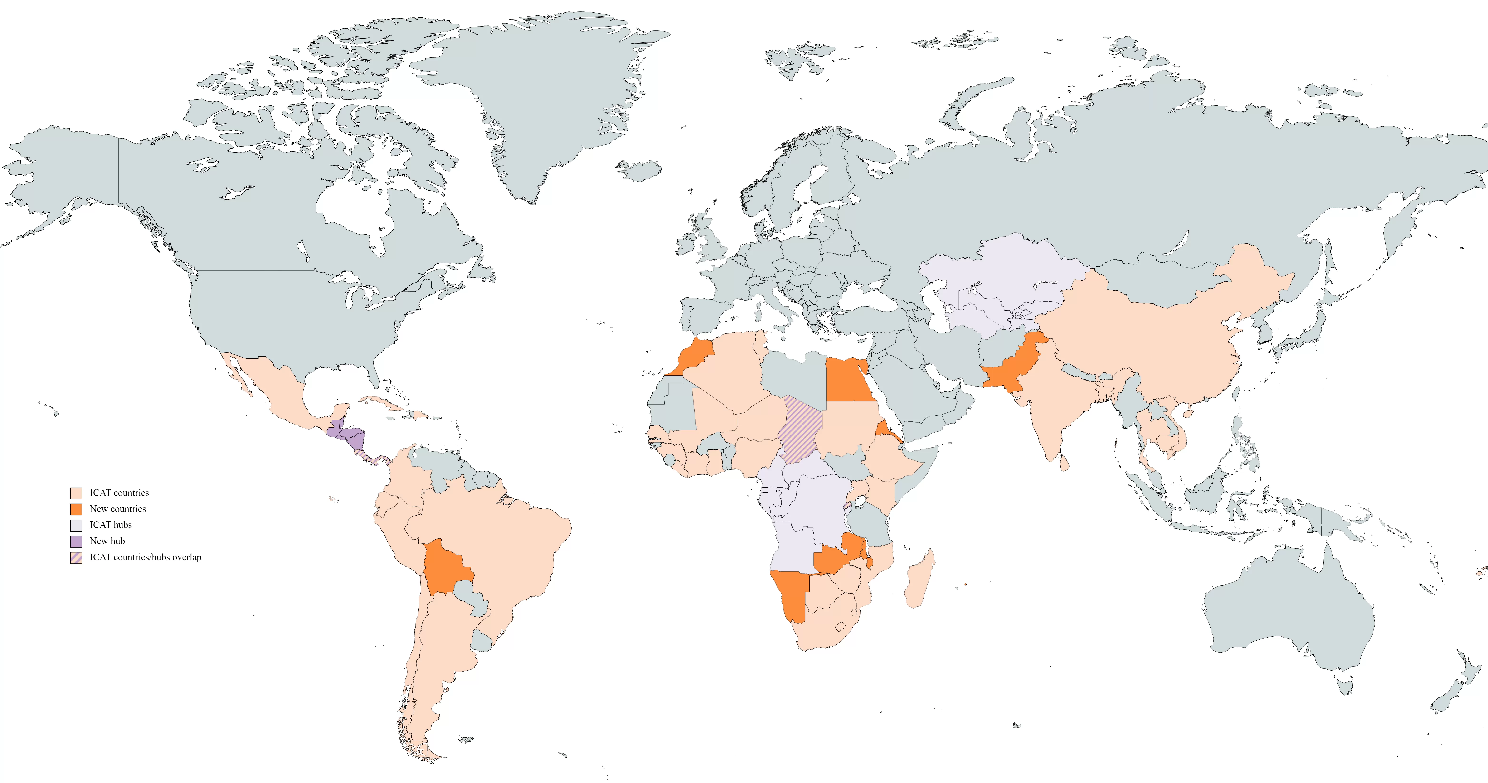 ICAT is ready to engage with 12 new countries and 1 additional sub-region